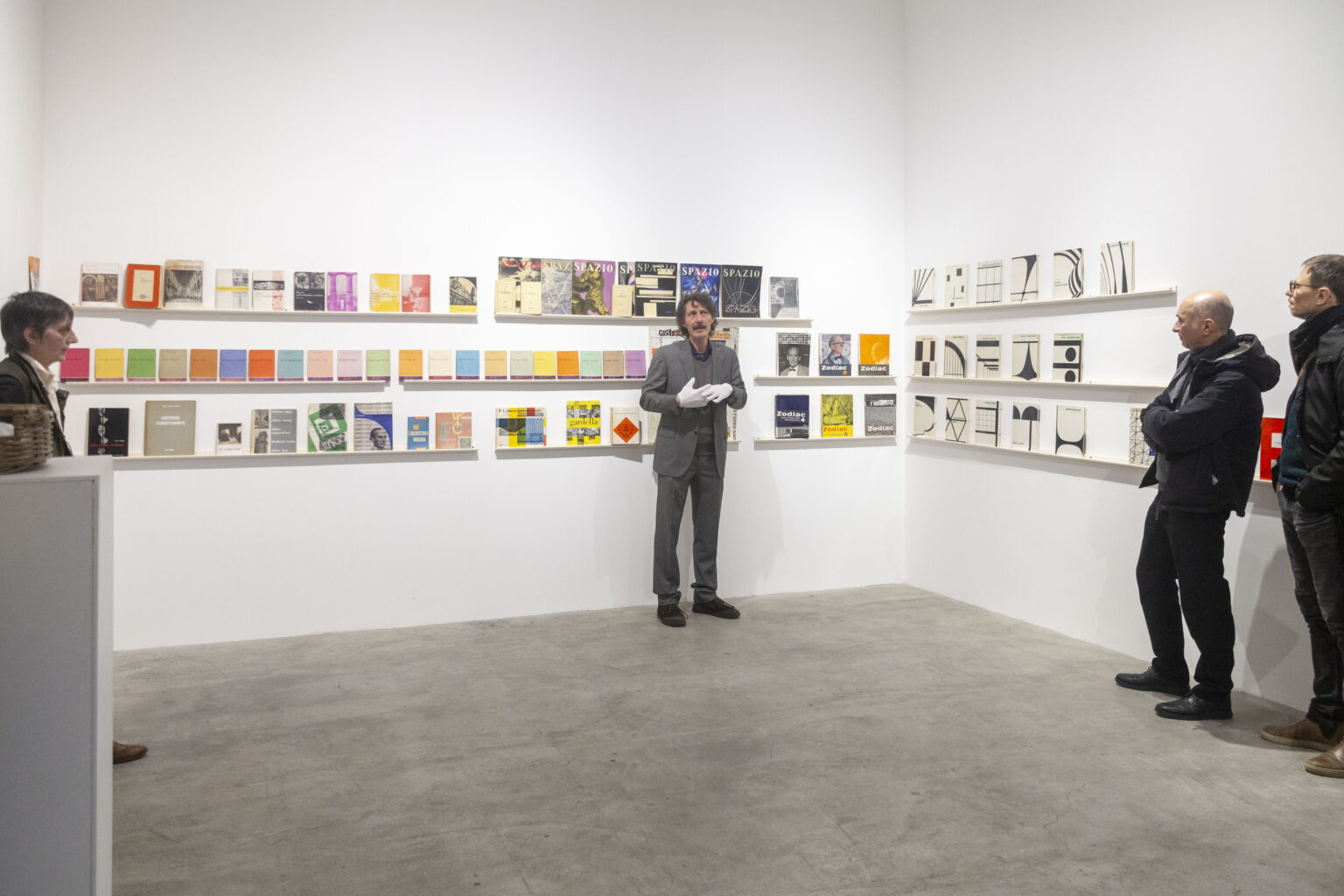 Inauguration of the exhibition: Paper Spaces. A Sentimental Inquiry into Architectural Publishing in the Long Italian Postwar Period (Photograph by Agnese Divo)