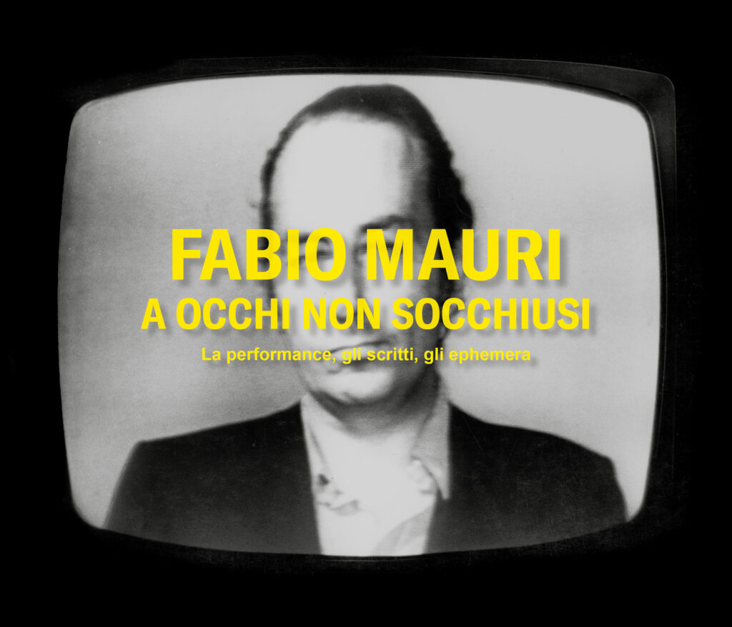 Fabio Mauri, Il televisore che piange, 1972 Fotografia della video performance. Courtesy Fabio Mauri Estate, Roma.